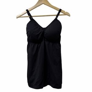 Kindred Bravely Sublime Pumping Nursing Tank Top Size XL Black Built In Bra